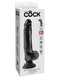 King Cock 9-Inch Vibrating Cock With Balls - Black