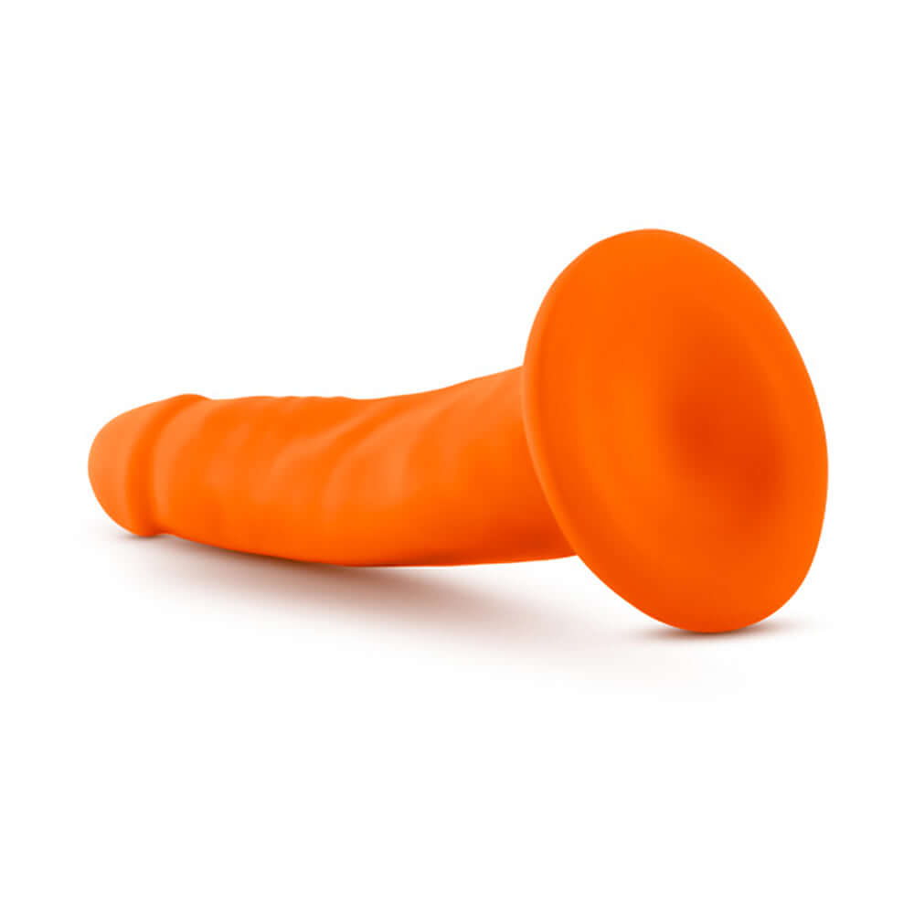 Neo - 5.5 Inch Dual Density Cock - Neon Orange-4
