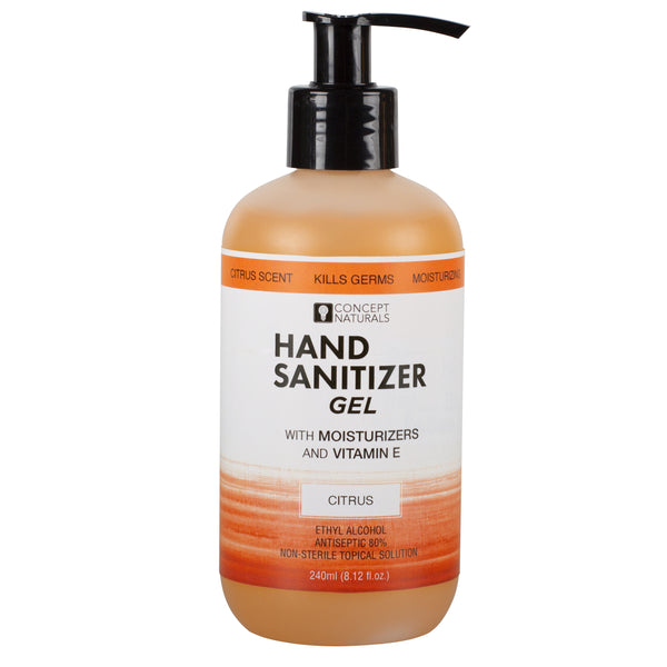 Concept Naturals Hand Sanitizer Gel - Citrus -  8.12 Fl. Oz.