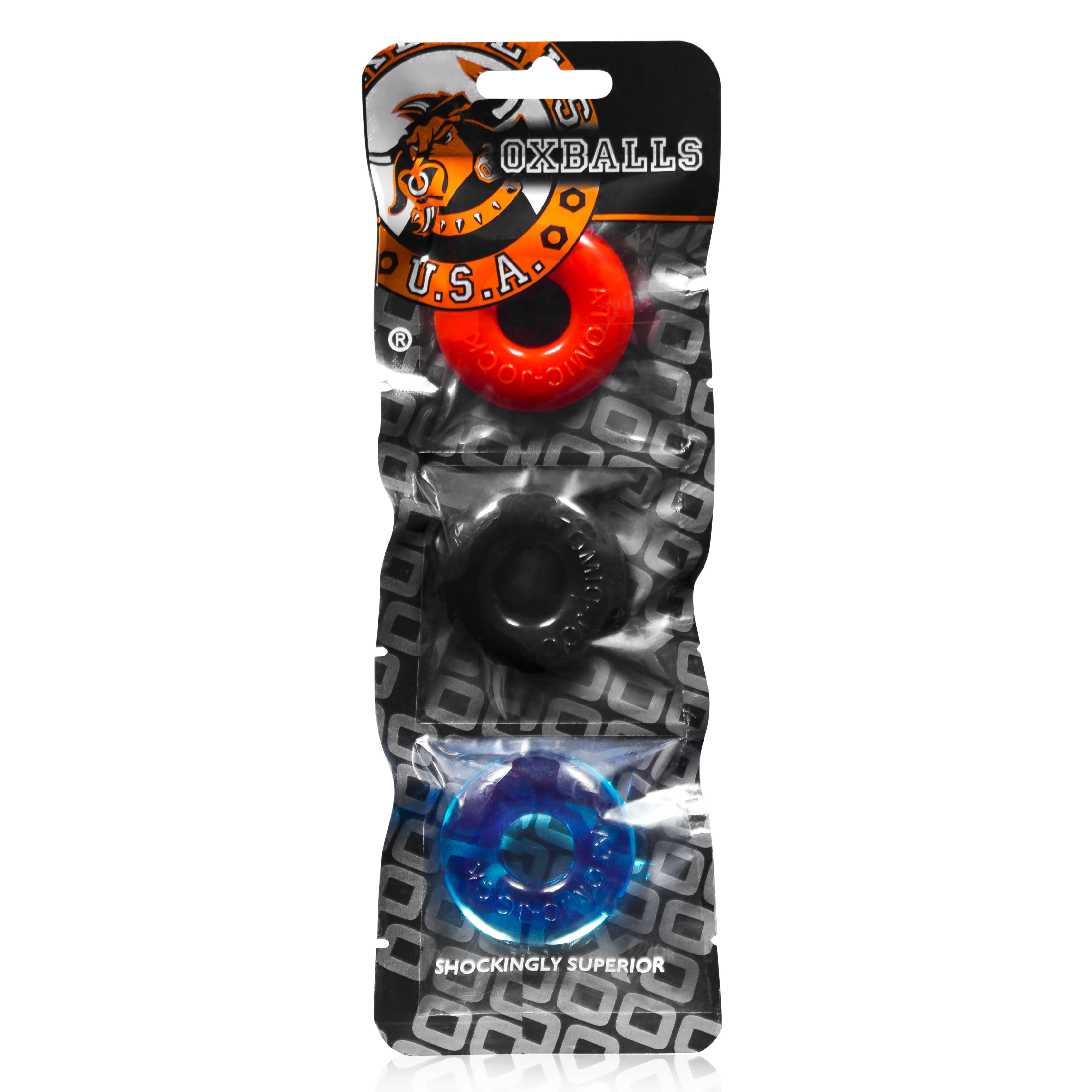 Ringer Cockring 3 Pack - Small - Multicolor-3