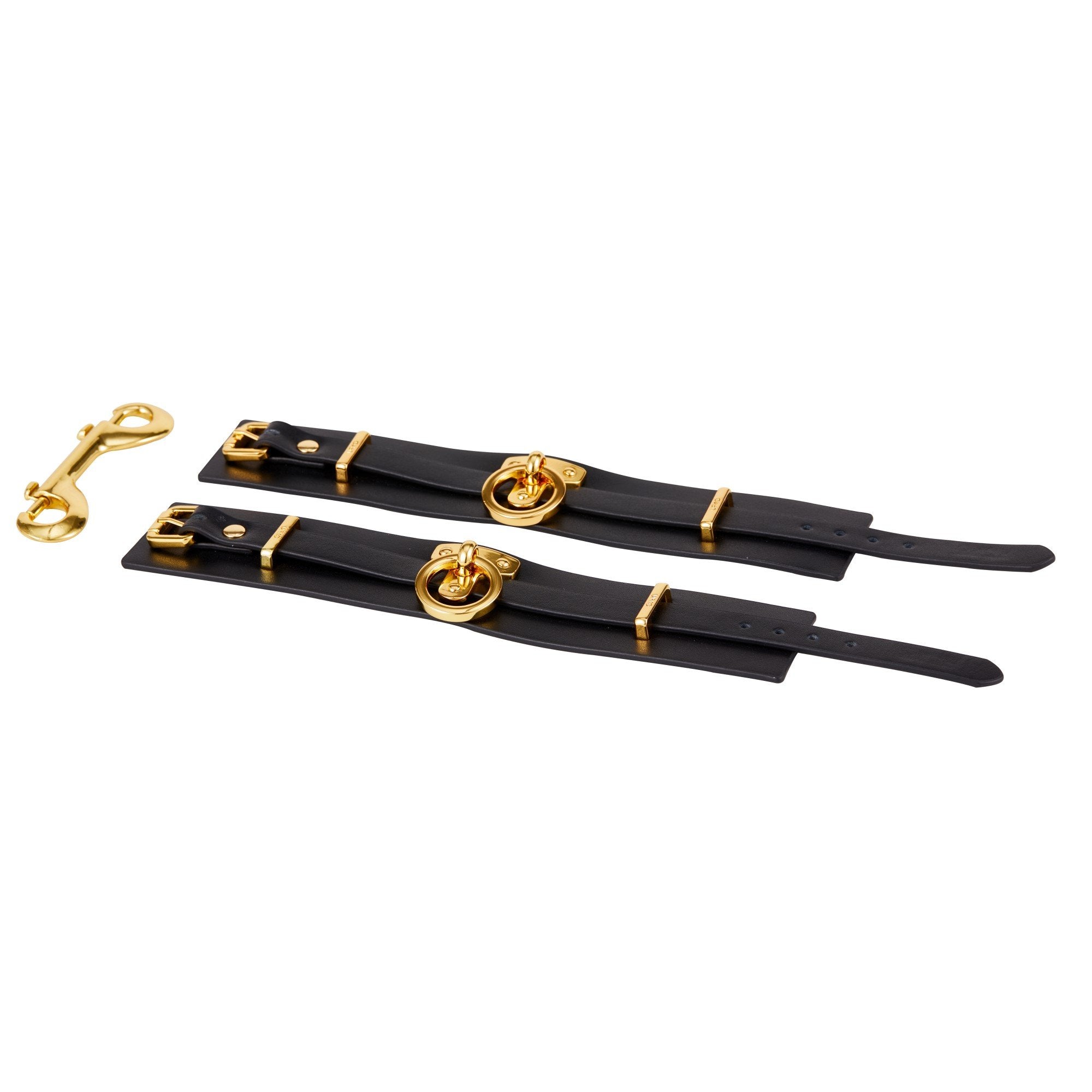 Luxury Italian Leather Spreader Bar, Handcuffs, and Ankle Cuffs Set by UPKO