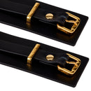 Luxury Italian Leather Ankle Cuffs by UPKO