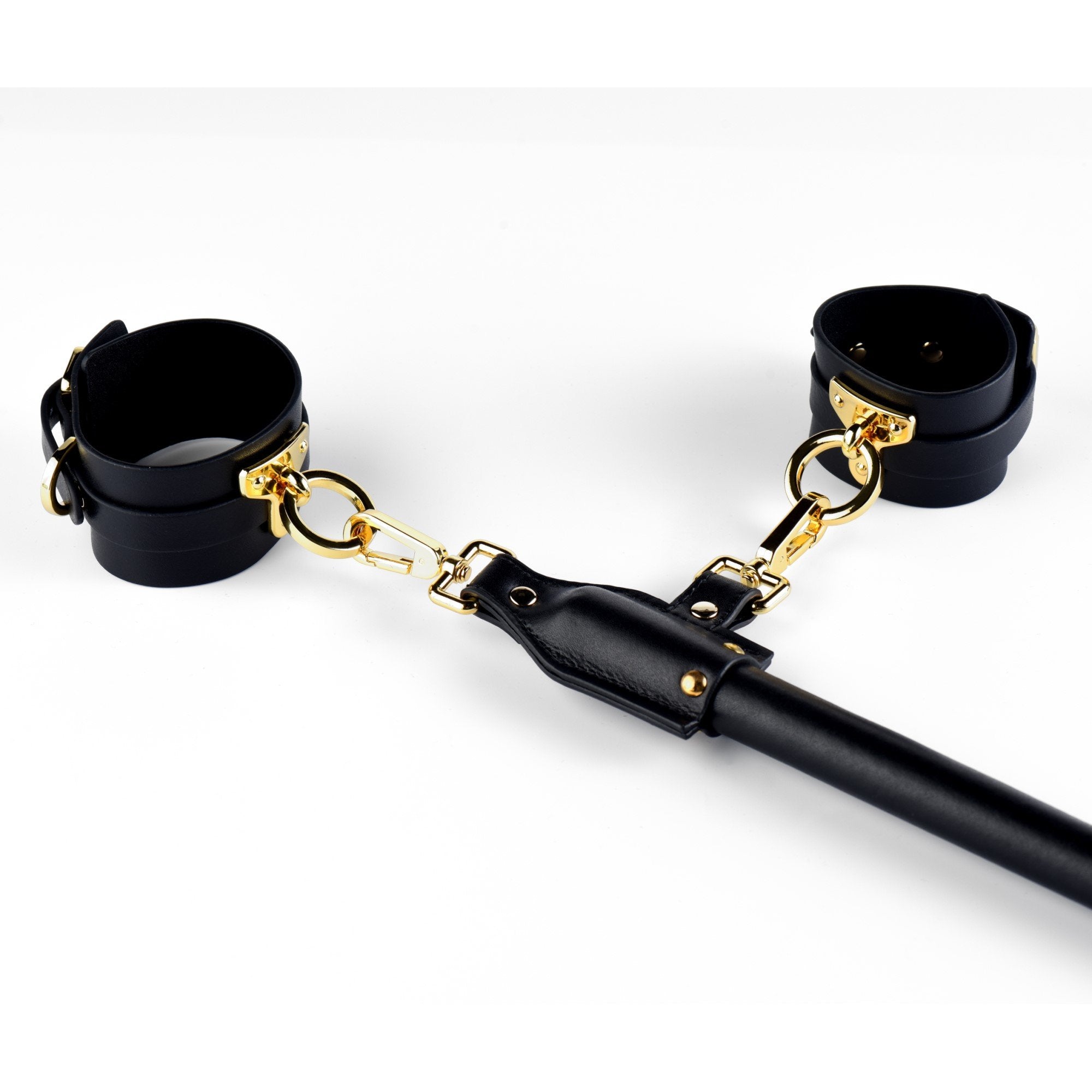 Luxury Italian Leather Spreader Bar, Handcuffs, and Ankle Cuffs Set by UPKO