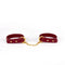 UPKO Luxury Italian Leather Thin Handcuff Bracelets - Red