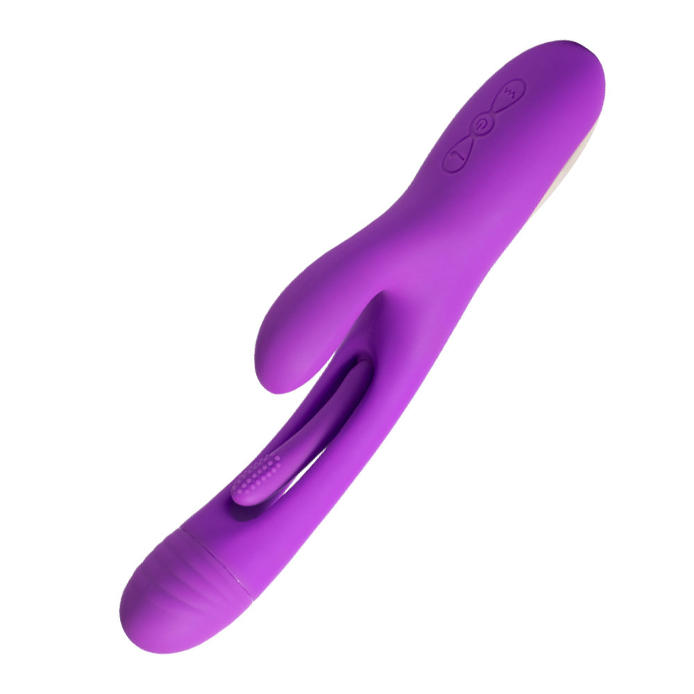 Bora - Rabbit Tapping G-Spot Vibrator - Purple-1