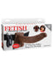 Fetish Fantasy Series 9-Inch Vibrating Hollow Strap-on With Balls - Brown