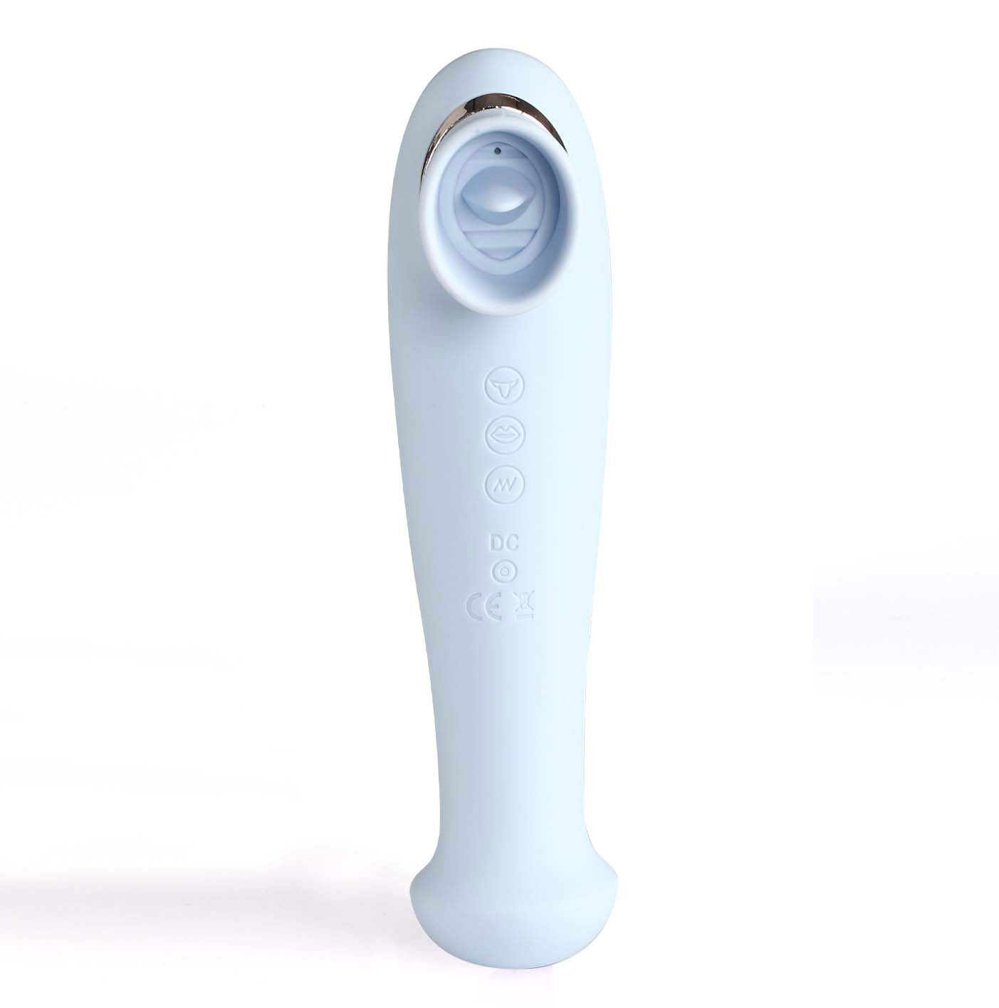Destiny 15-Function Rechargeable Vibrating -  Suction Wand - Blue-6