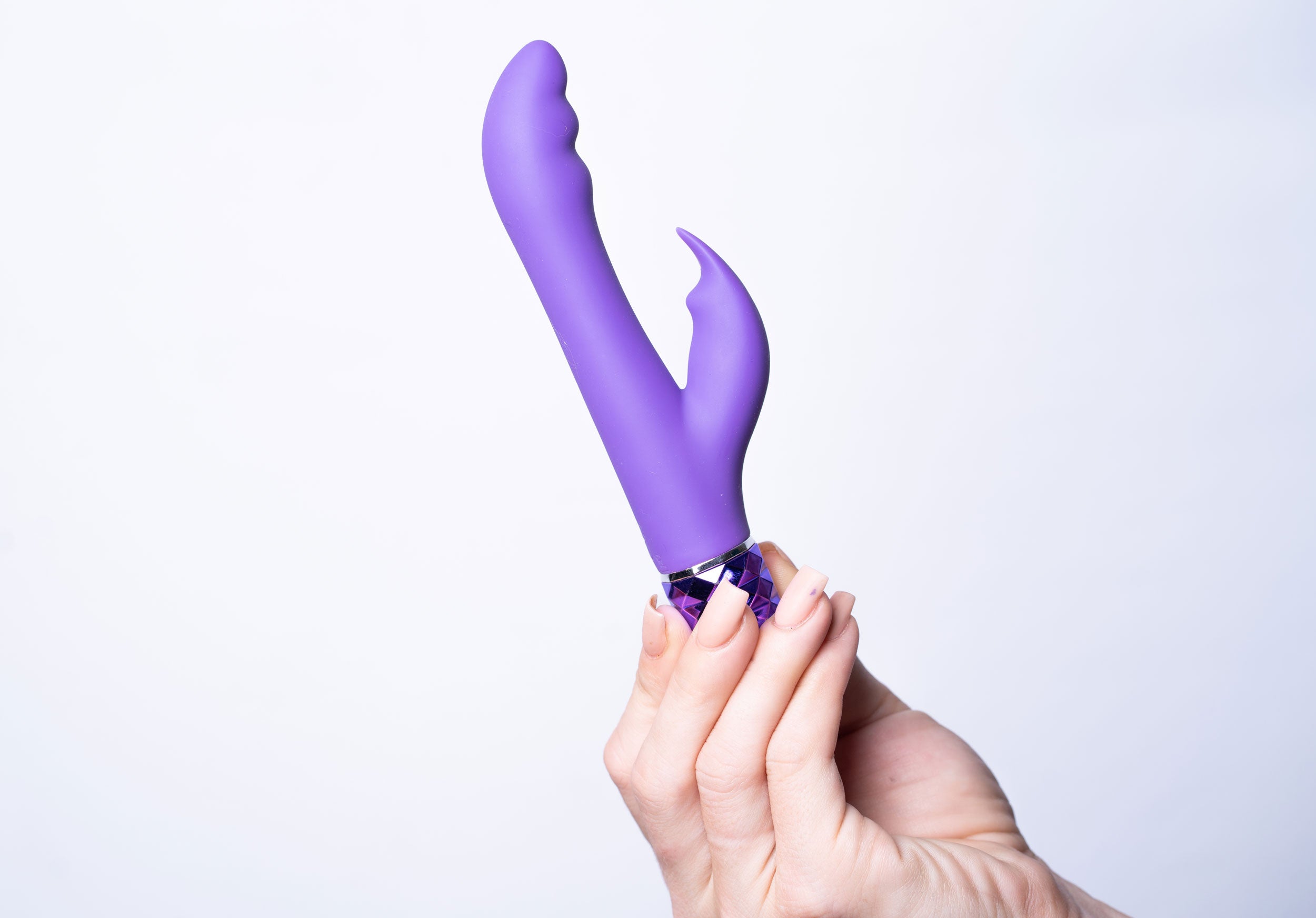 Hailey 10-Function Vibrating Rechargeable Dual  Vibe - Purple-3