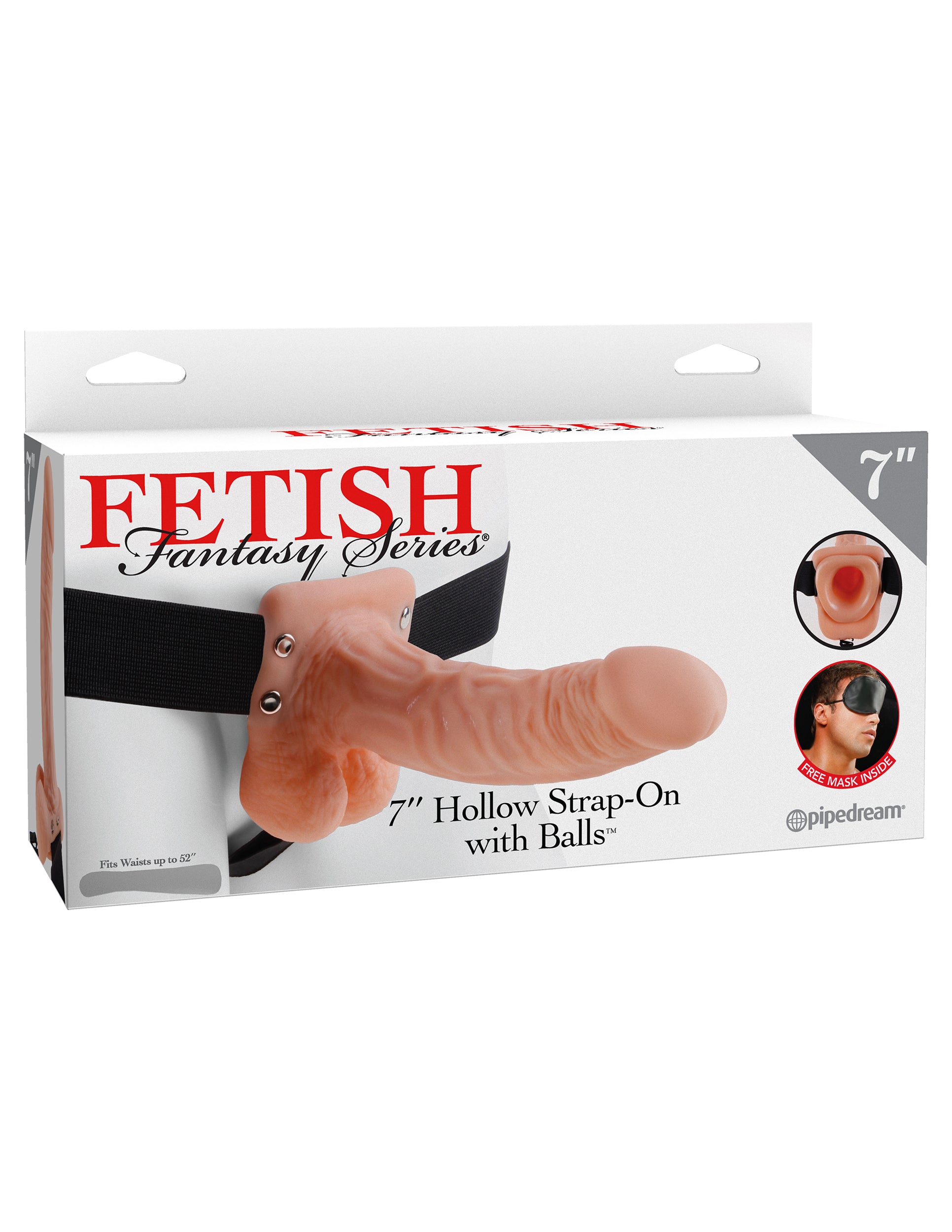 Fetish Fantasy Series 7 Inch Hollow Strap-on With Balls - Flesh *