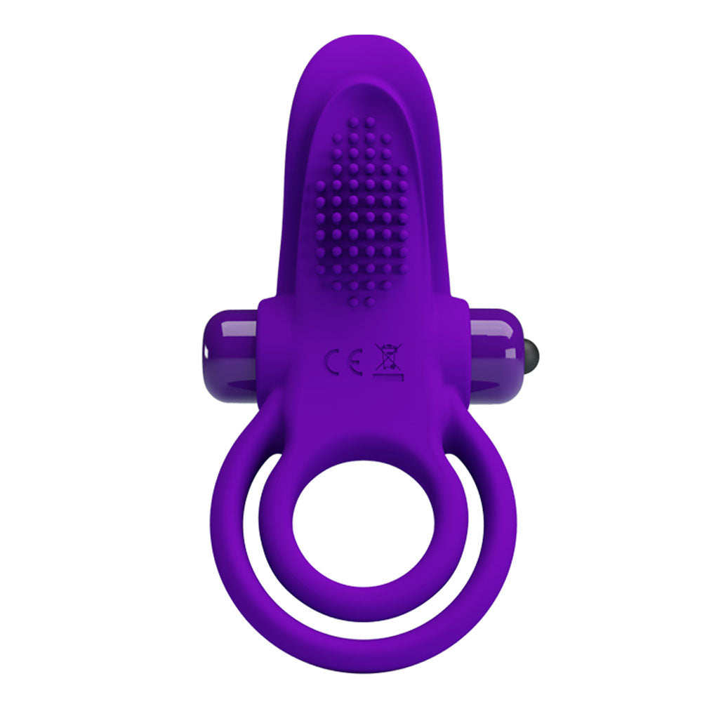 Pretty Love Vibrant Penis Ring - Purple-5