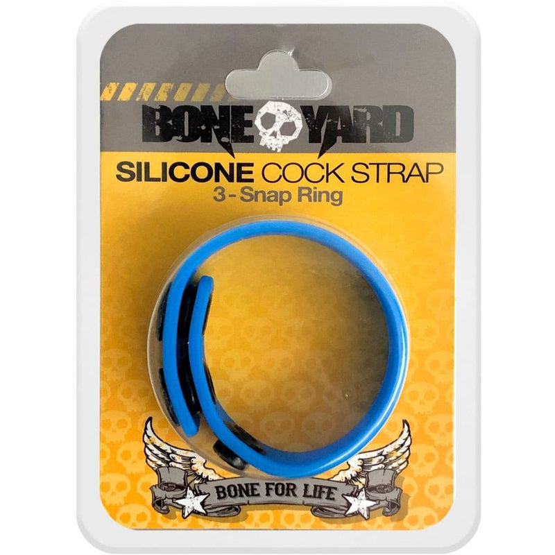 Silicone Cock Strap - Blue-4