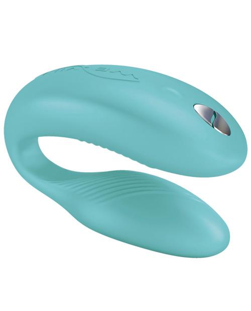 We-Vibe Sync 10-function Remote Control & App-connected Silicone Couples Vibrator Aqua