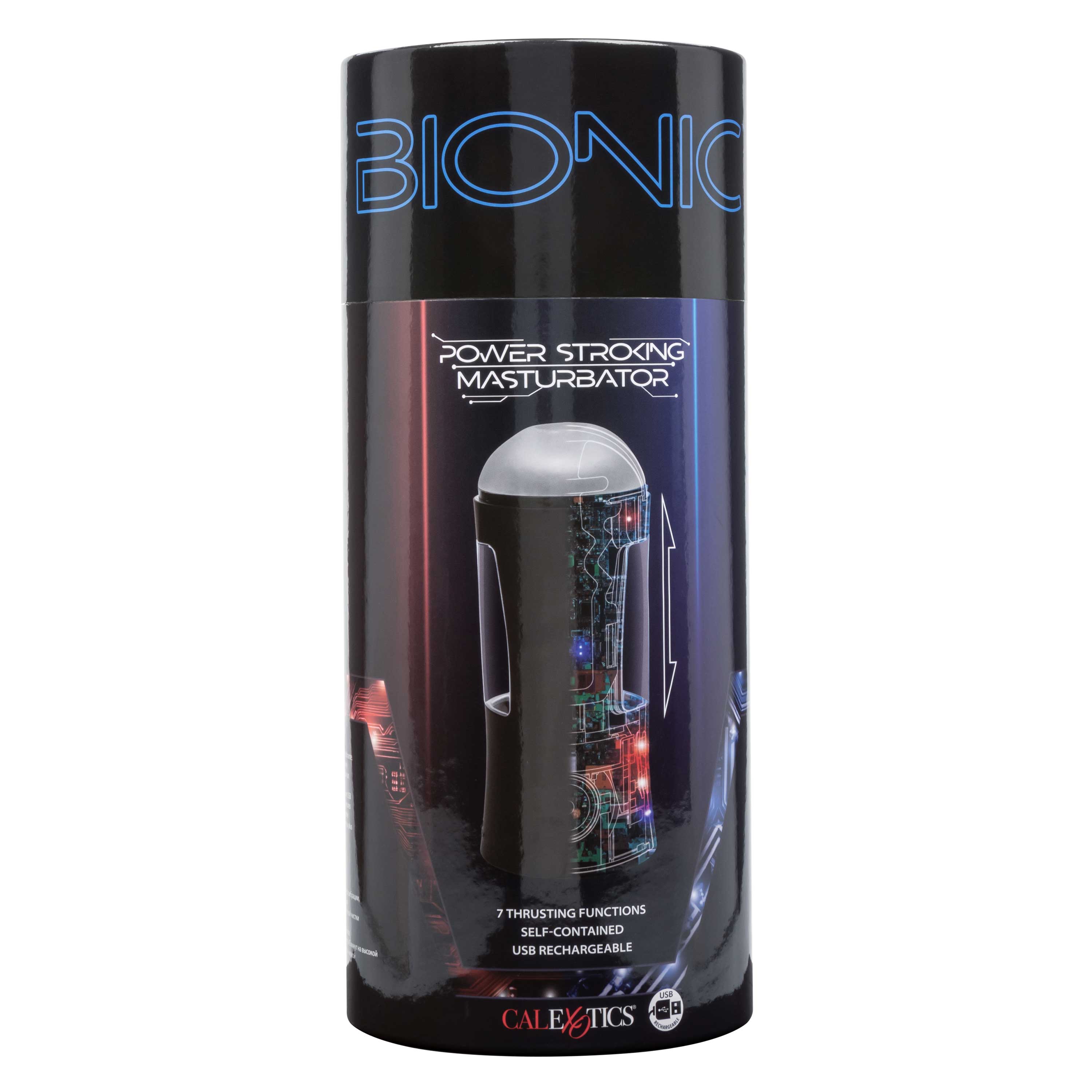 Bionic Power Stroking Masturbator - Black-9