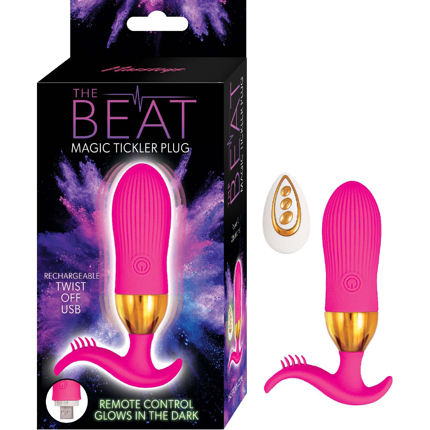 The Beat Magic Tickler Plug - Pink-2