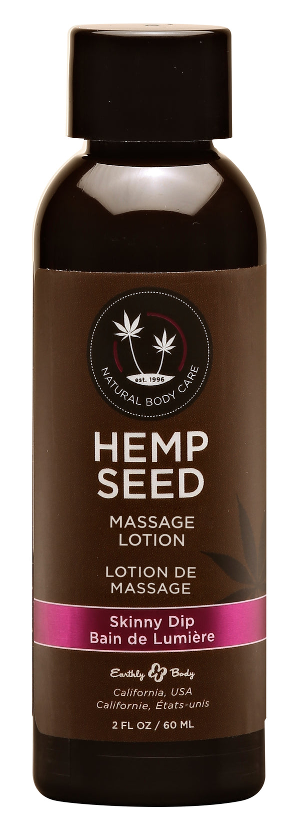 Hemp Seed Massage Lotion - Skinny Dip - 2 Fl. Oz.  / 60 ml