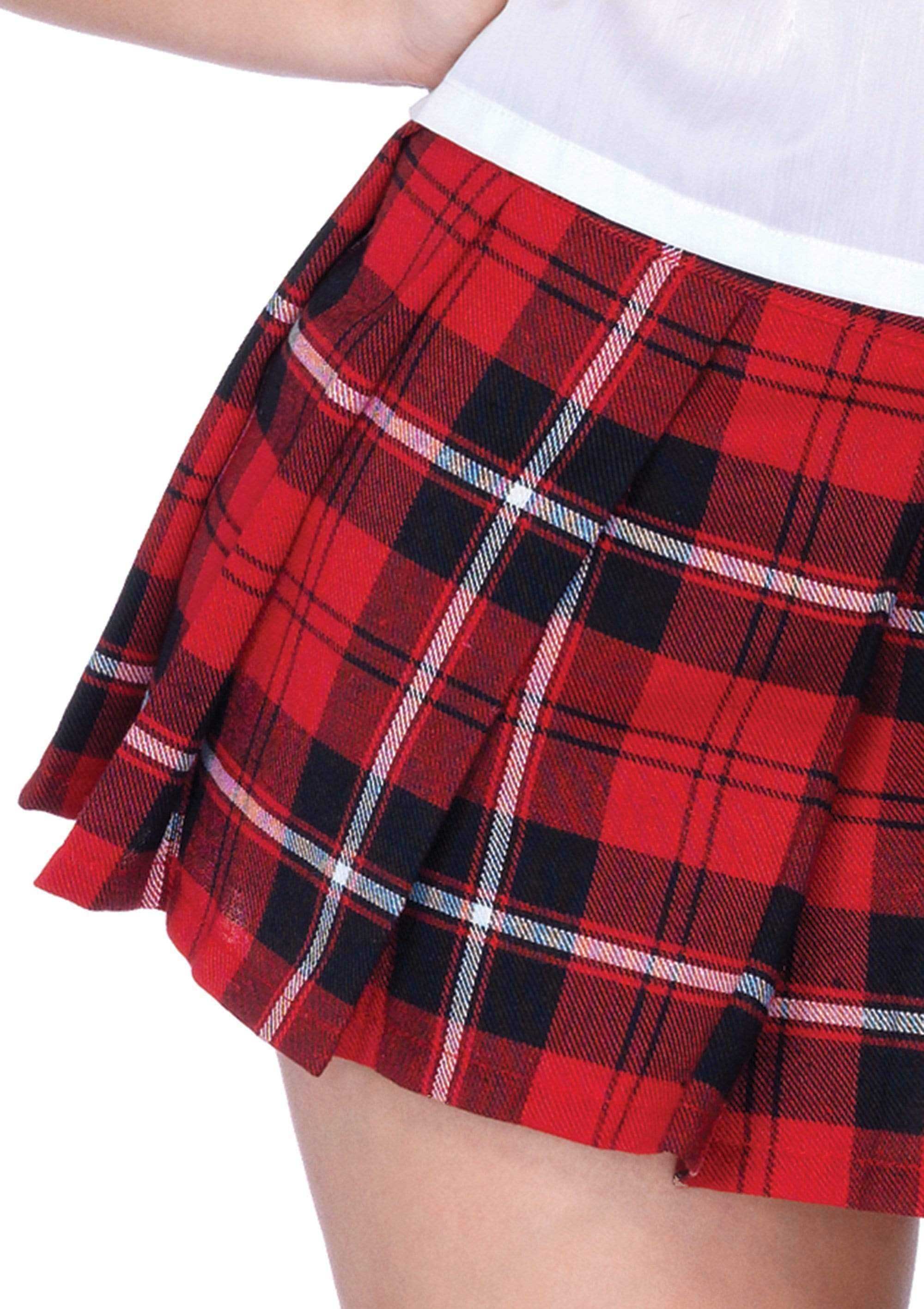 Private School Sweetie Costume - Small - White /  Red-1
