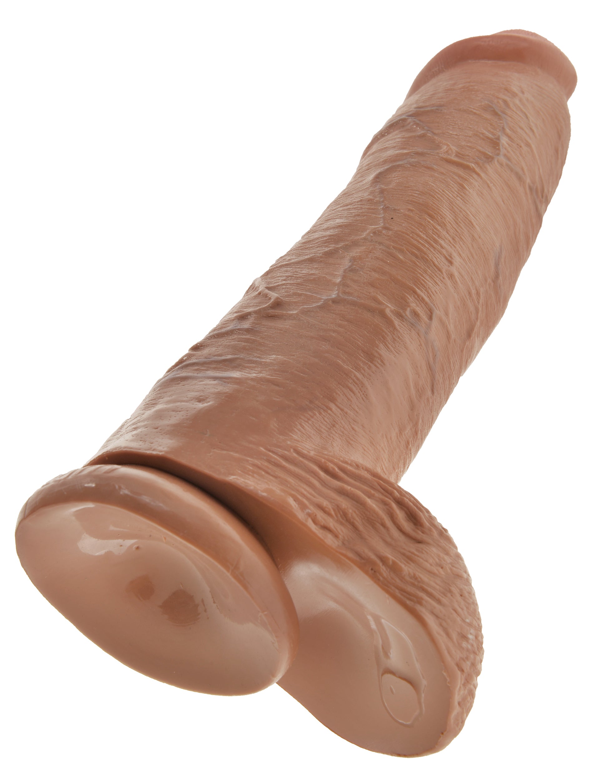 King Cock  12&quot; Cock With Balls - Tan