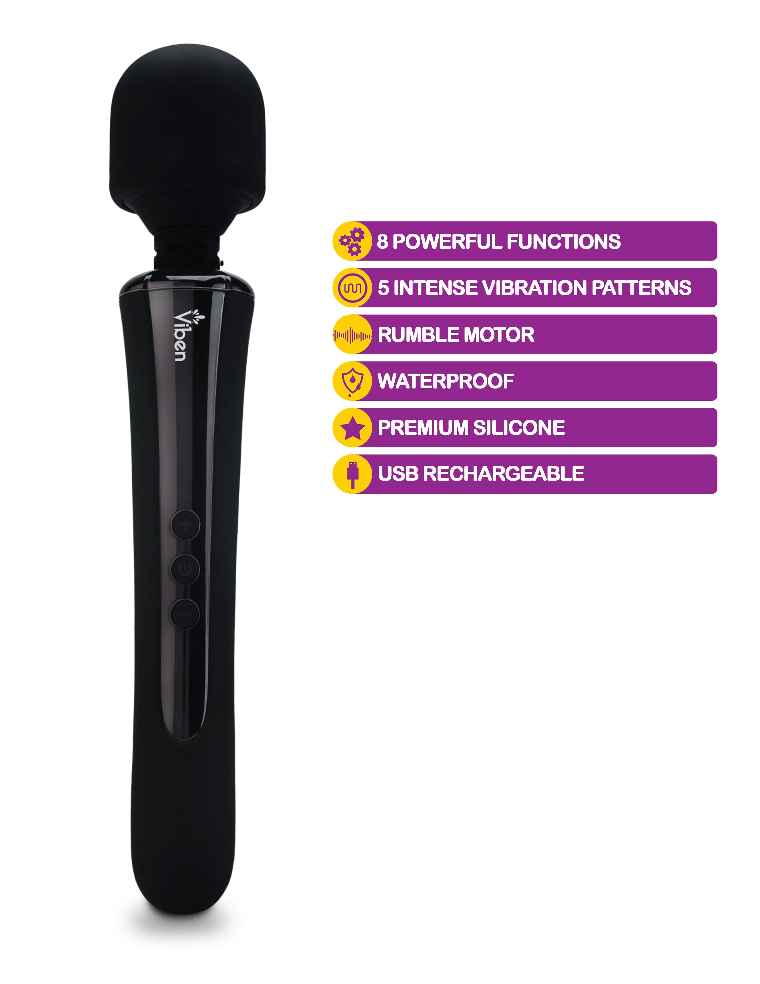 Obsession - Black - Intense Wand Massager
