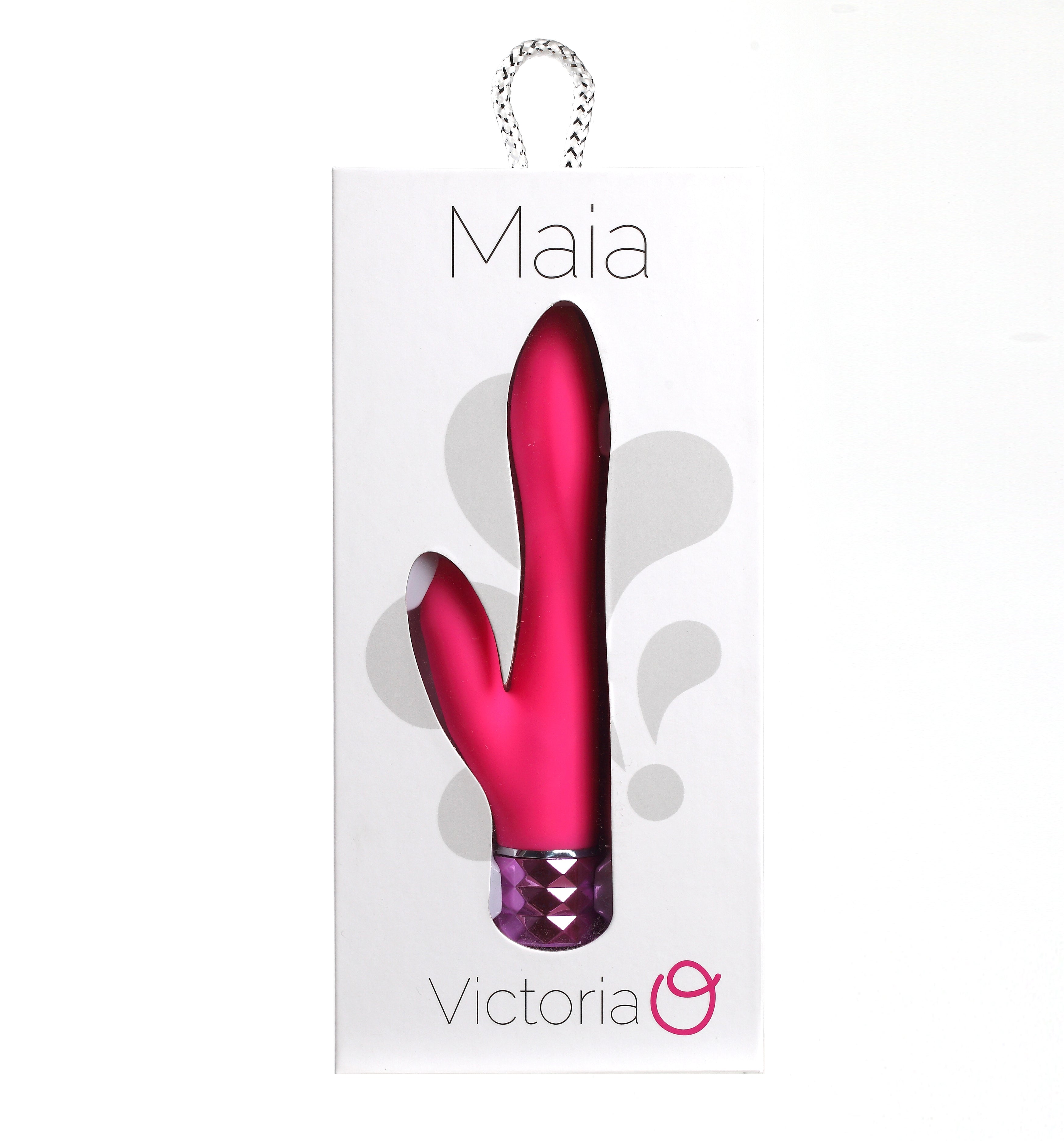 Victoria Crystal Gem Dual Vibrator - Pink-0