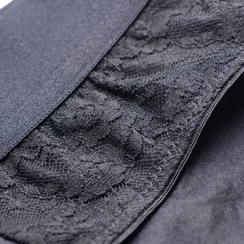 Lace Envy Black Crotchless Panty Harness - L/xl-5