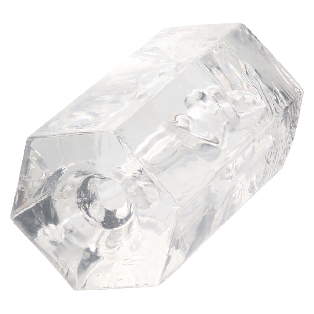 Clear Girls Girls Girls Olivia handheld masturbator, transparent, soft, tight, stretchy stroker for intimate pleasure and travel adventure