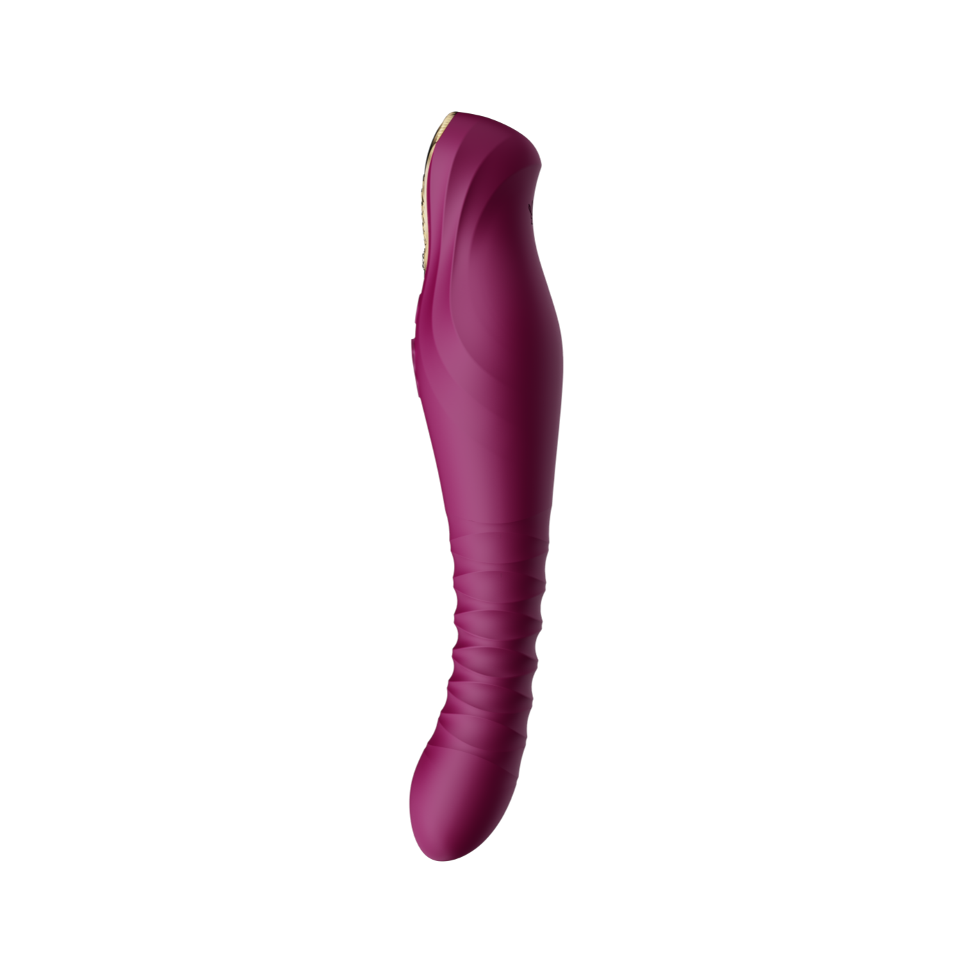 ZALO King Vibrating Thruster Velvet Purple with PowerThrust technology and high-performance motor for powerful thrusting orgasm experience.