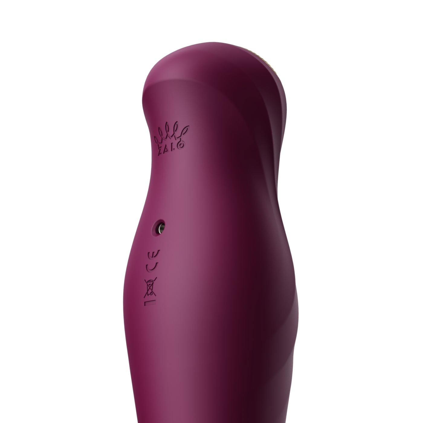 ZALO King Vibrating Thruster in Velvet Purple color with PowerThrust technology for powerful thrusting orgasms
