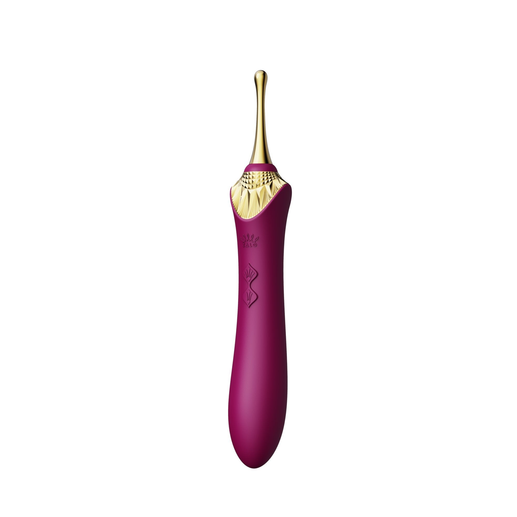 ZALO Bess Velvet Purple clitoral massager with DirectPower technology for accurate stimulation, ergonomic, inspired by Egyptian goddess Bastet