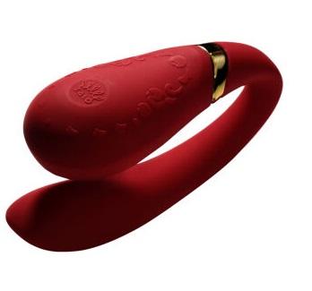ZALO Fanfan Set Remote-Controlled Rechargeable Couples Massager Bright Red