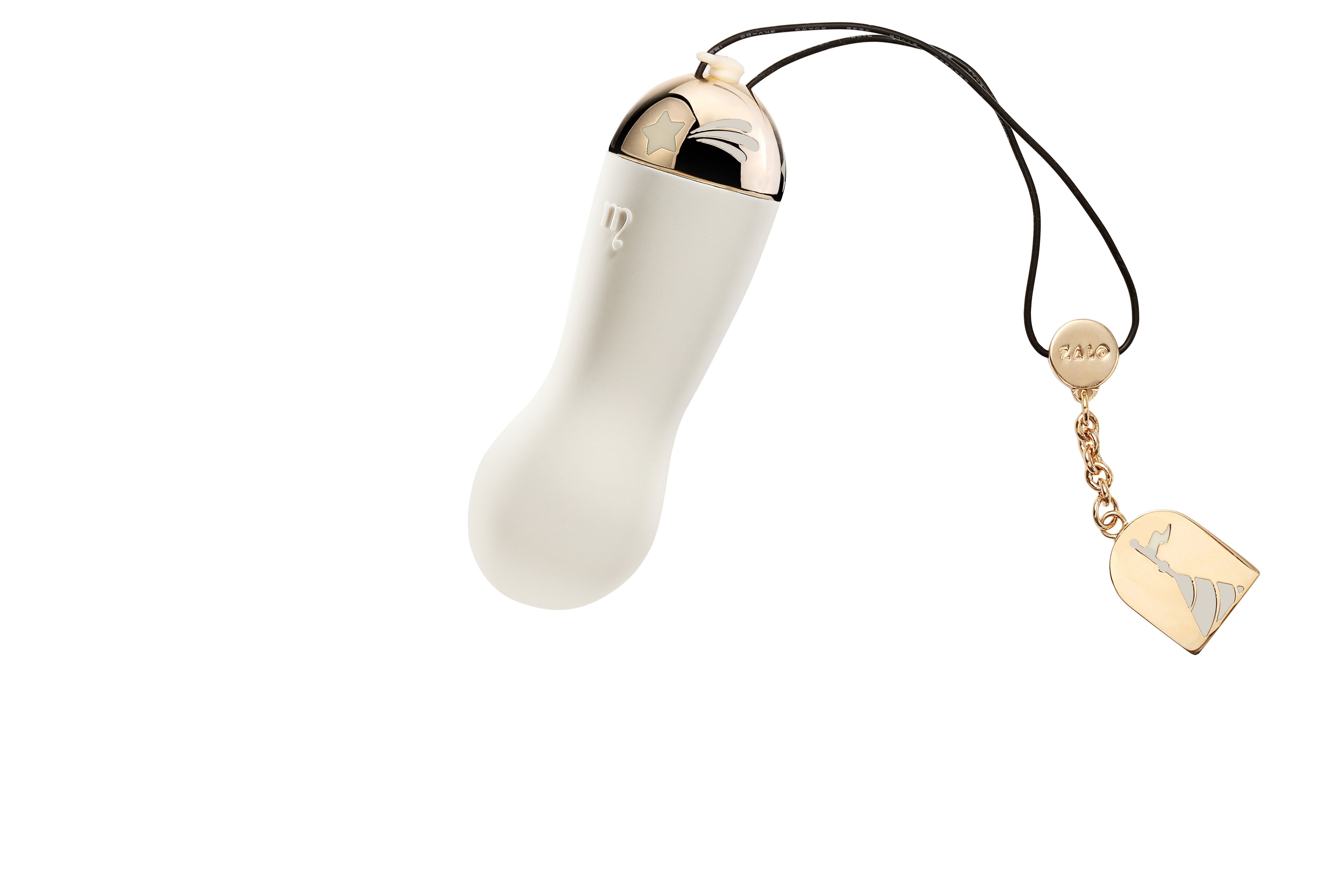 ZALO Baby Star Bullet Vibrator in Vanilla White with jewelry-style packaging from Lolita Series