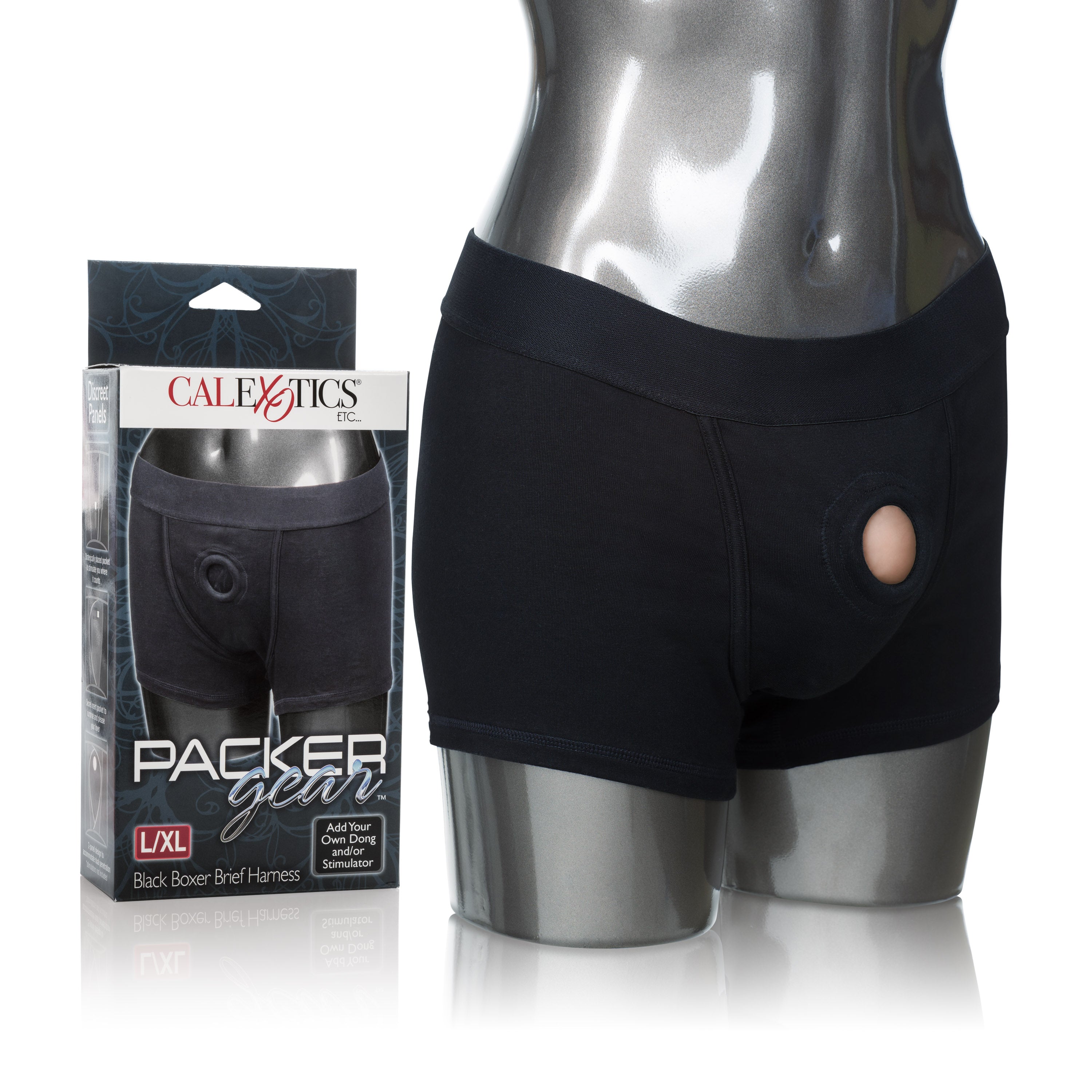 Packer Gear Boxer Brief Harness - Large/extra large - Black
