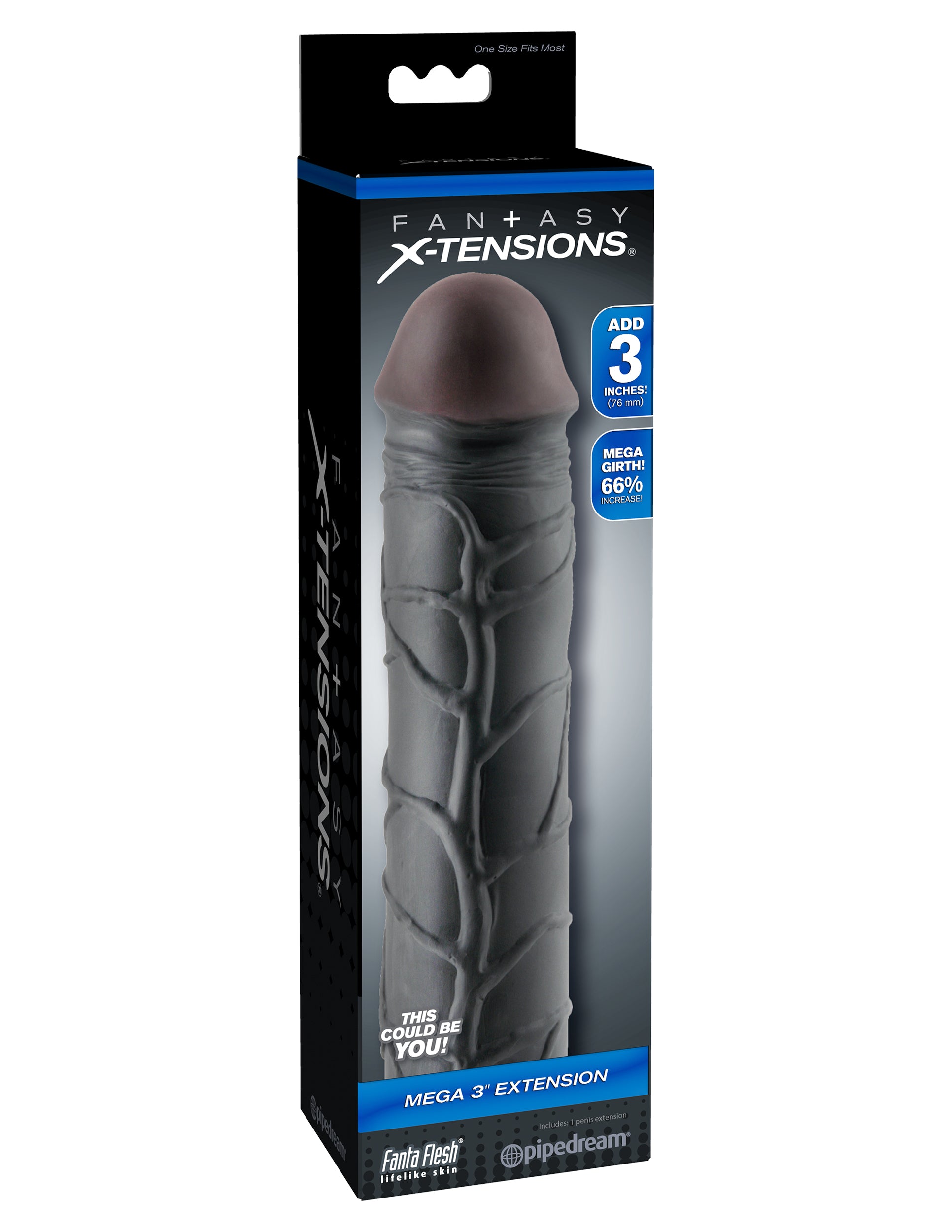 Introducing the Fantasy X-Tension Mega 3-Inch Extension - Experience the Ultimate Fulfillment