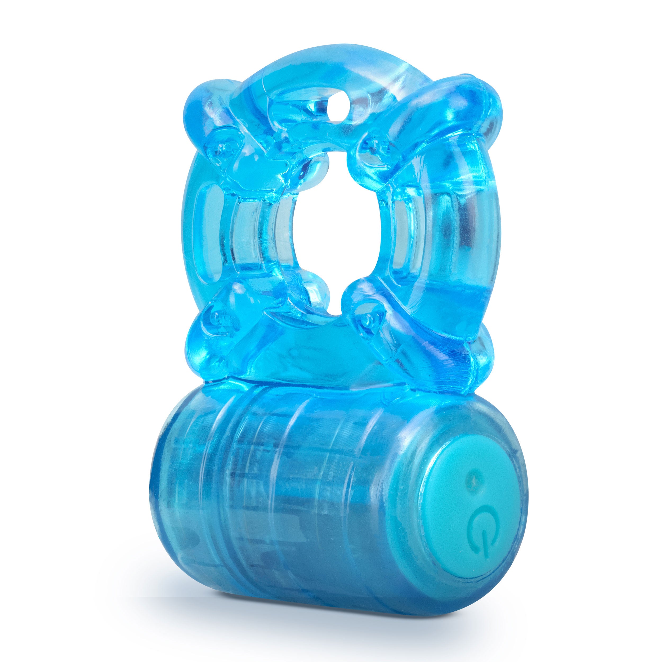 Stay Hard - Rechargeable 5 Function Cock Ring - Blue-2