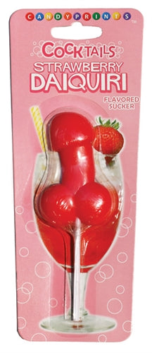 Introducing Cocktails Sucker Strawberry Daiquiri Flavored Lollipop from Candyprints