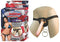 All American Whoppers 7-Inch Dong With Universal With Universal Harness-Flesh-0
