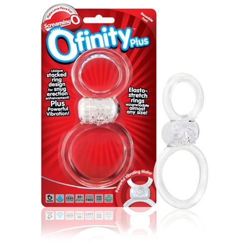 Ofinity Plus - Dual Vibrating Ring - Clear-0