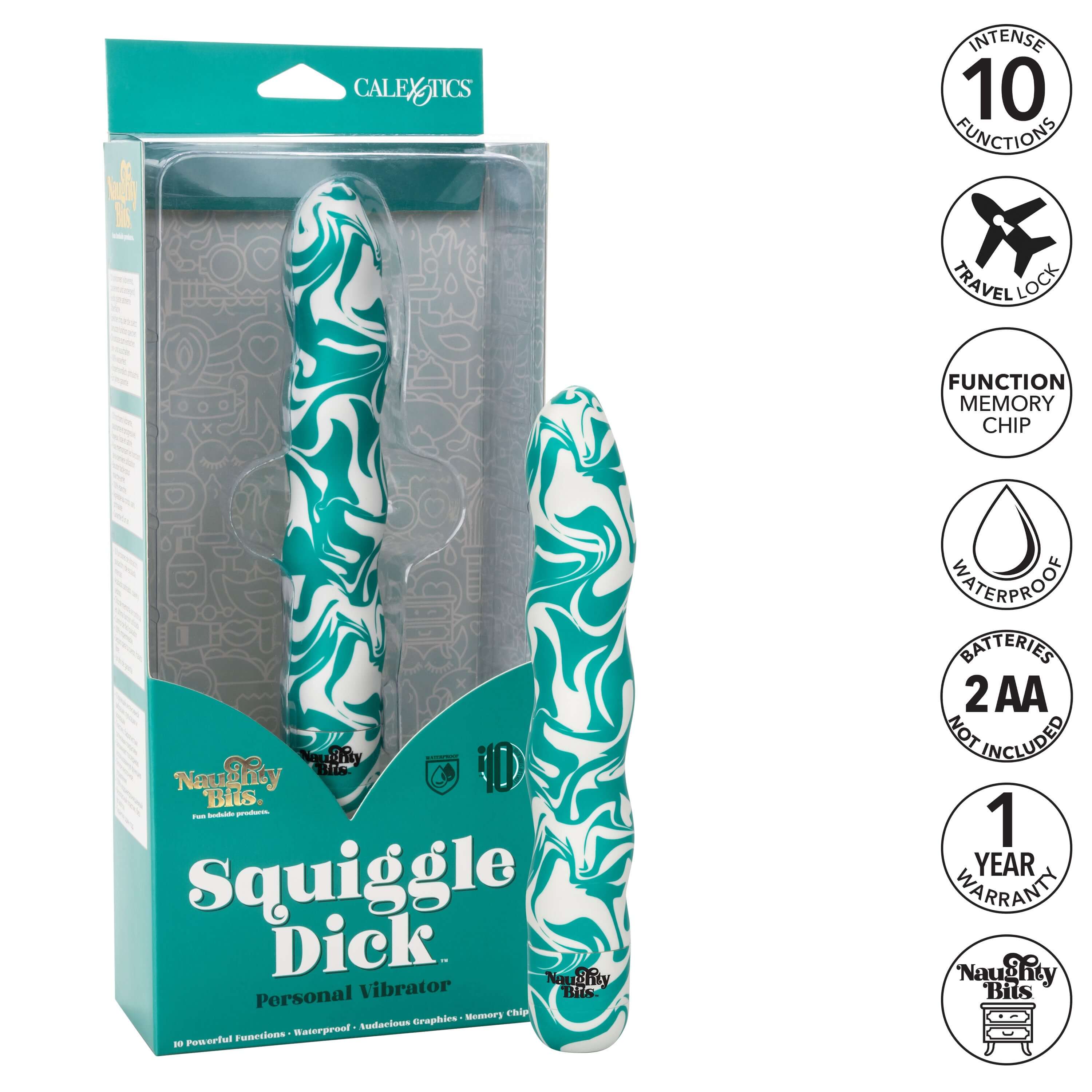 Naughty Bits Squiggle Dick Personal Vibrator-11
