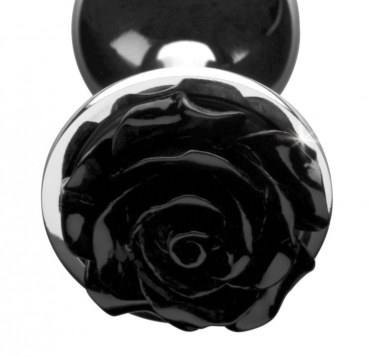 Black Rose Anal Plug - Large