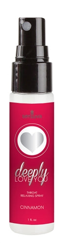 Deeply Love You Throat Relaxing Spray 1 Oz Cinnamon Roll