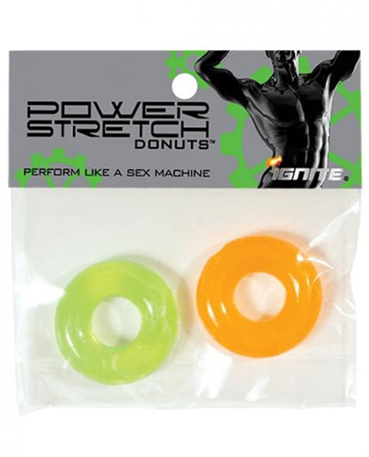 Power Stretch Donuts - 2 Pack - Orange and Green-0