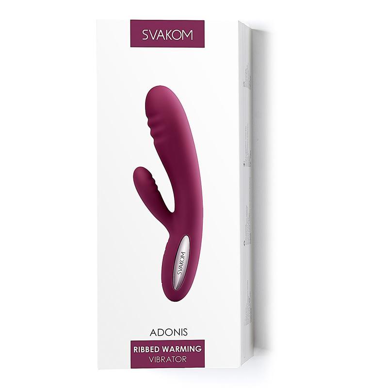 SVAKOM Adonis Ribbed Warming Vibrator Violet