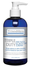 Titanmen Triple Duty Fist, Fuck and Jack Off Cream - Bulk - 8 Fl. Oz.