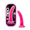 Neo Elite - 7.5 Inch Silicone Dual Density Cock - Neon Pink