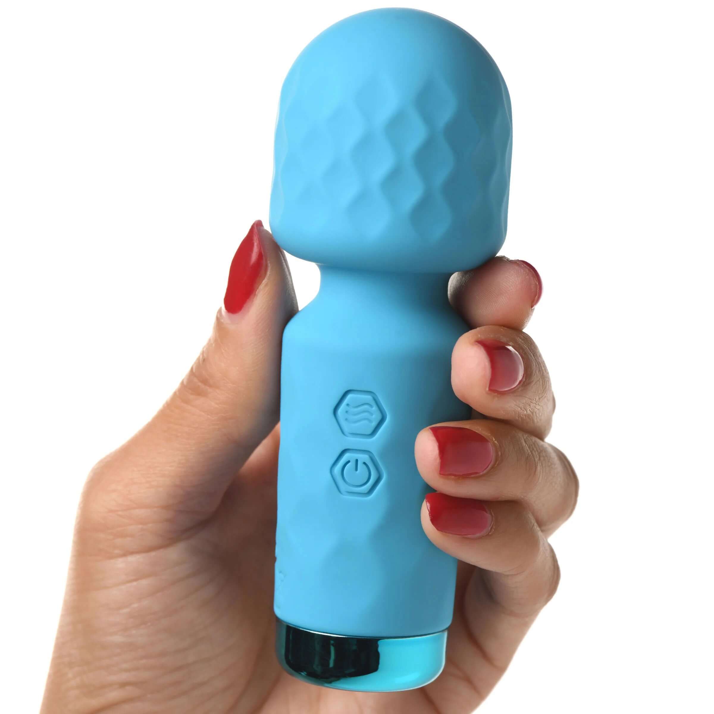10x Mini Silicone Wand - Blue-5