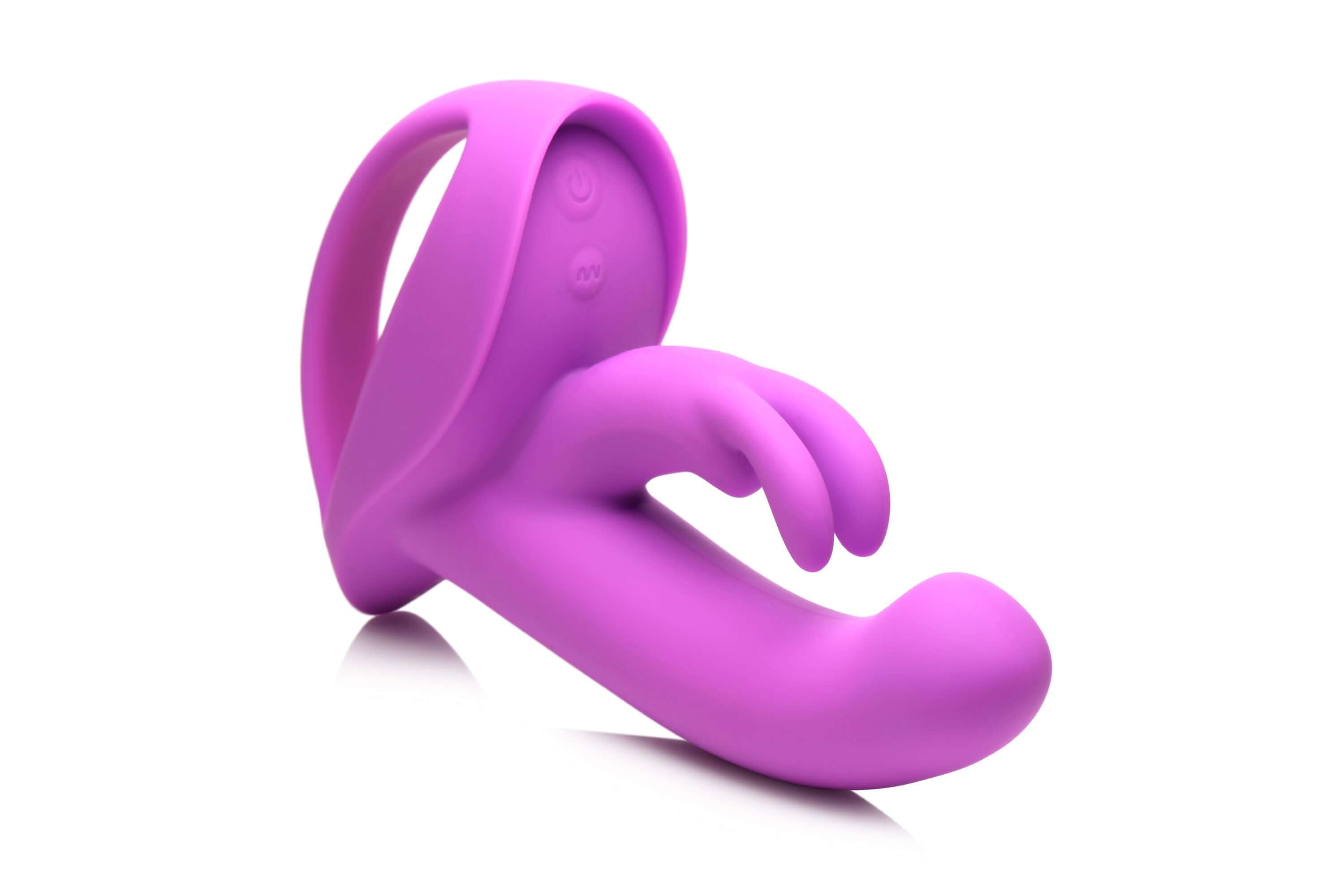 10x Come Hither Rocket Silicone Vibrator - Purple-4