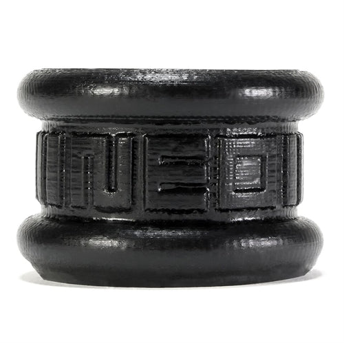 Neo 2 Inch Tall Ball Stretcher in Squishy Silicone - Black: Comfort Meets Stretch for Extended Play