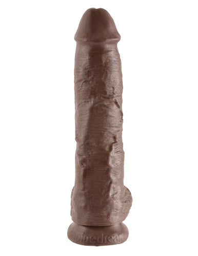 King Cock 10-Inch Cock With Balls - Brown-0