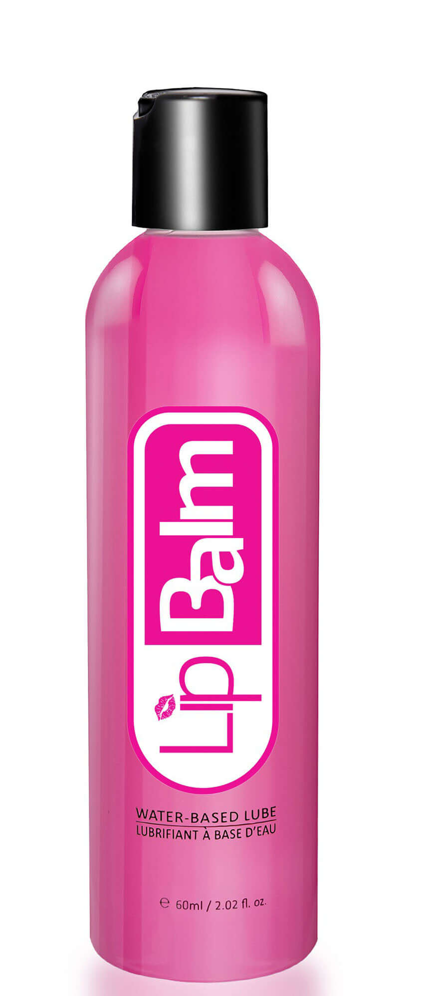 Fuck Water Lipbalm Water-Based Lubricant 60 ml in a pink bottle with a sleek design.
