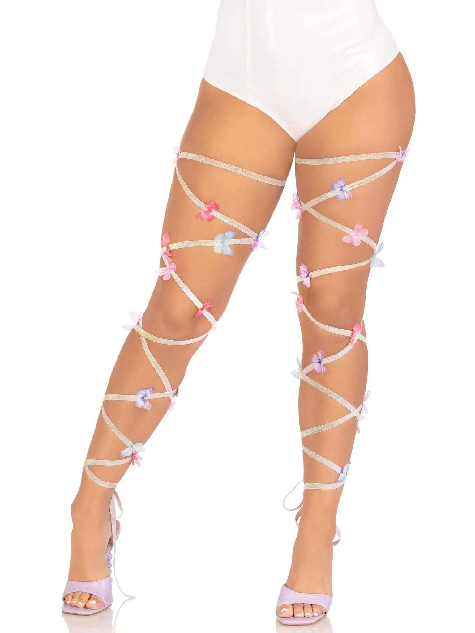 Butterfly Leg Wraps - One Size - Multicolor-2