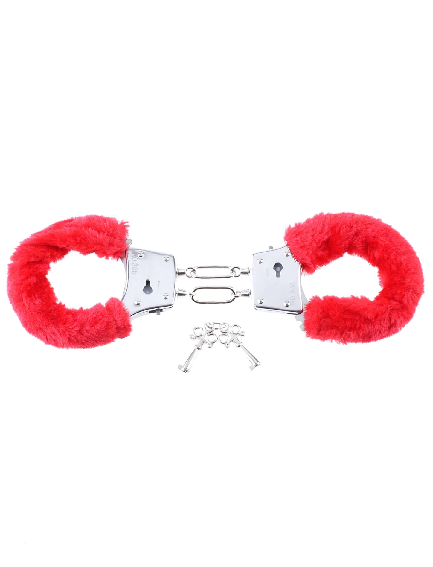 Fetish Fantasy Series Beginner's Furry Cuffs - Red-2